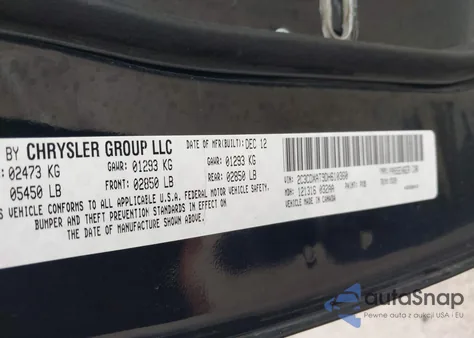 2013 Dodge Charger Police z USA, uszkodzony, nr VIN 2C3CDXAT9DH610360